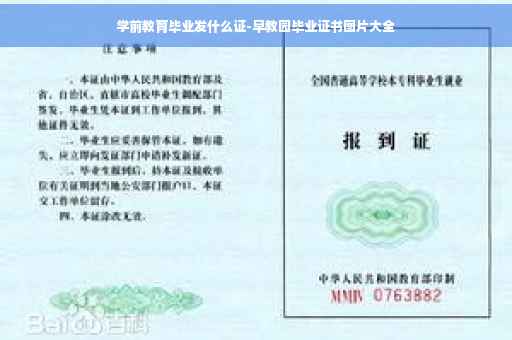 学前教育毕业发什么证-早教园毕业证书图片大全