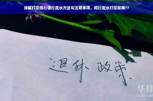 详解打印招行银行流水方法与注意事项，招行流水打印指南??