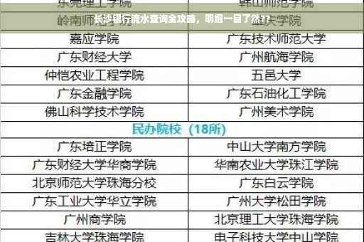 长沙银行流水查询全攻略，明细一目了然??