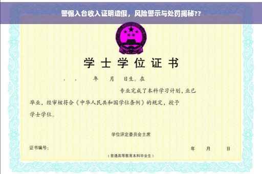 警惕入台收入证明造假，风险警示与处罚揭秘??
