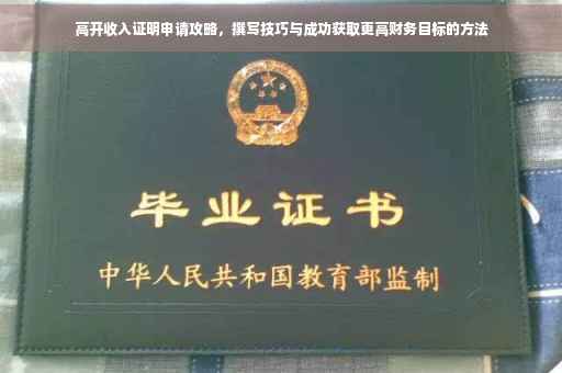 高开收入证明申请攻略，撰写技巧与成功获取更高财务目标的方法