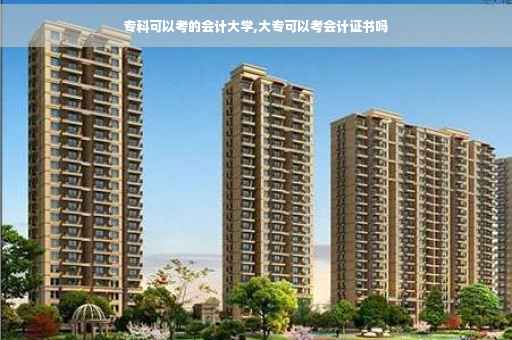 专科可以考的会计大学,大专可以考会计证书吗