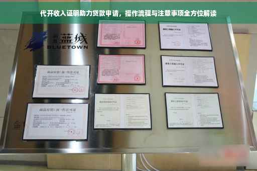 代开收入证明助力贷款申请，操作流程与注意事项全方位解读