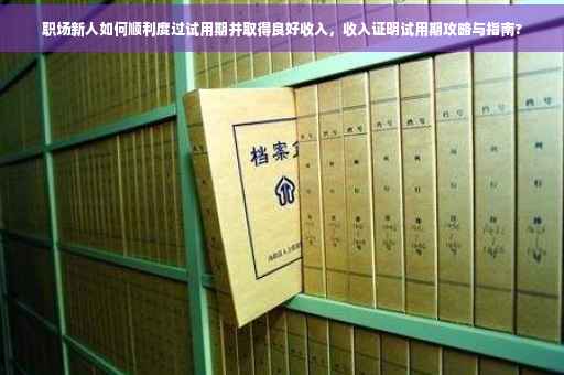 职场新人如何顺利度过试用期并取得良好收入，收入证明试用期攻略与指南?