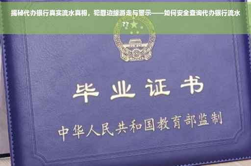 揭秘代办银行真实流水真相，犯罪边缘游走与警示——如何安全查询代办银行流水??