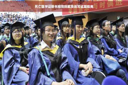 死亡医学证明书规范详解及填写试题指南