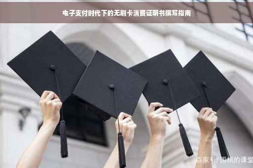 电子支付时代下的无刷卡消费证明书撰写指南