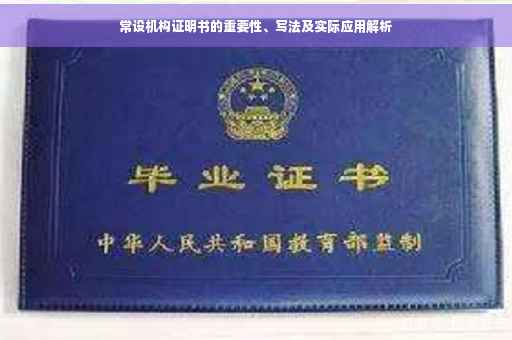 常设机构证明书的重要性、写法及实际应用解析