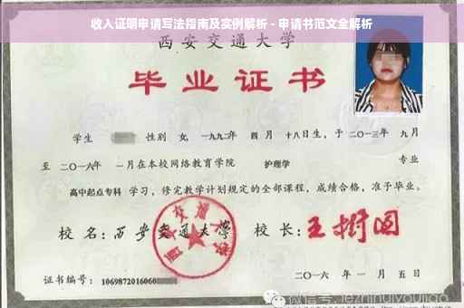 收入证明申请写法指南及实例解析 - 申请书范文全解析