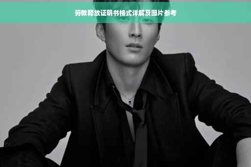 劳教释放证明书格式详解及图片参考