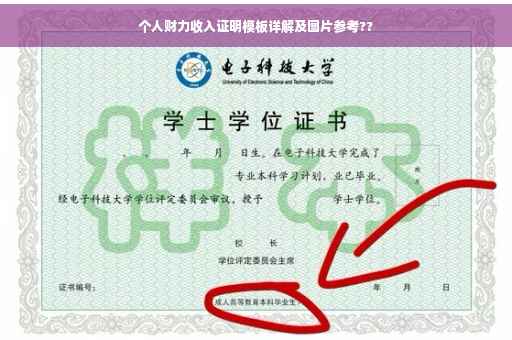 个人财力收入证明模板详解及图片参考??
