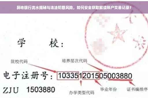 异地银行流水揭秘与违法犯罪风险，如何安全获取解读账户交易记录？