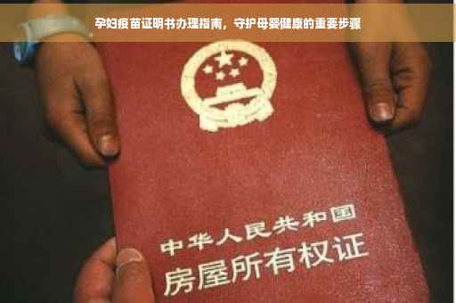 孕妇疫苗证明书办理指南，守护母婴健康的重要步骤