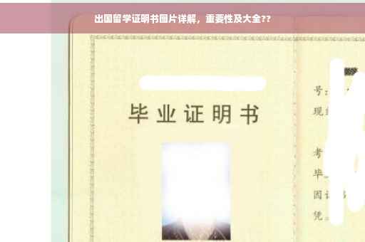 出国留学证明书图片详解，重要性及大全??