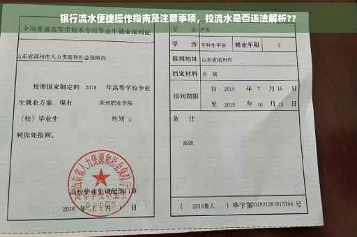 银行流水便捷操作指南及注意事项，拉流水是否违法解析??