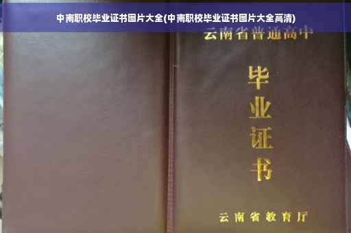 中南职校毕业证书图片大全(中南职校毕业证书图片大全高清)