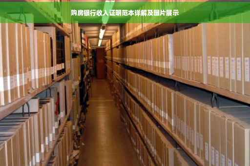购房银行收入证明范本详解及图片展示