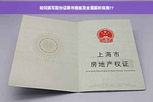 如何撰写股份证明书模板及全面解析指南??
