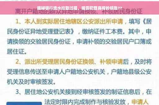 揭秘银行流水拉取过程，揭露犯罪真相的钥匙??