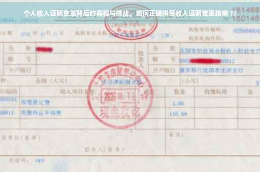 个人收入证明变革背后的真相与挑战，如何正确撰写收入证明变更指南 ??