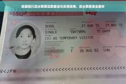 韩国银行流水明细深度解读与实用指南，流水明细表全解析