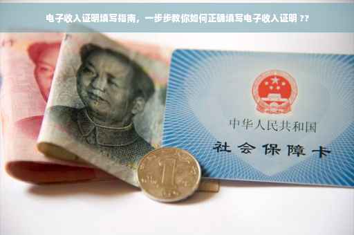 电子收入证明填写指南，一步步教你如何正确填写电子收入证明 ??
