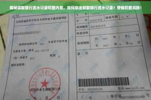 揭秘盗取银行流水记录犯罪内幕，如何非法获取银行流水记录？警惕犯罪风险！