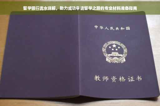 留学银行流水详解，助力成功申请留学之路的专业材料准备指南