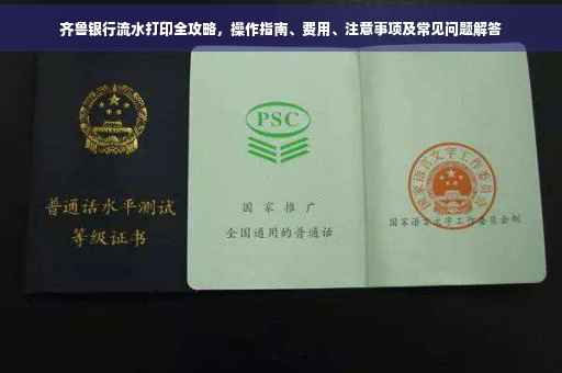 齐鲁银行流水打印全攻略，操作指南、费用、注意事项及常见问题解答