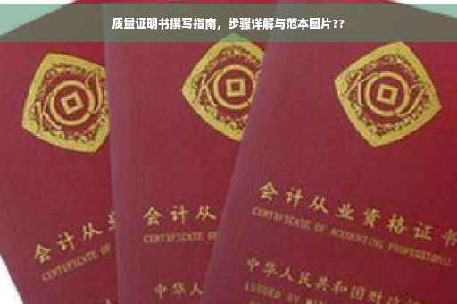 质量证明书撰写指南，步骤详解与范本图片??