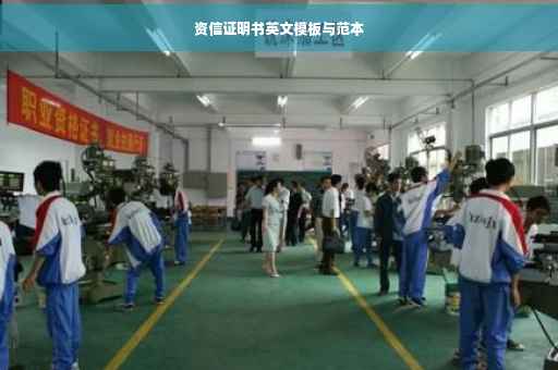 资信证明书英文模板与范本