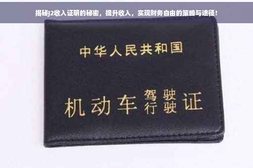 揭秘J2收入证明的秘密，提升收入，实现财务自由的策略与途径！