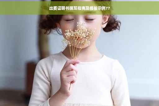 出费证明书撰写指南及模板示例??