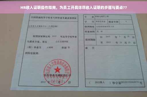 HR收入证明操作指南，为员工开具详尽收入证明的步骤与要点??