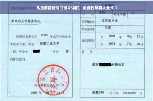 儿童疾病证明书图片详解，重要性及其大全?⚡️