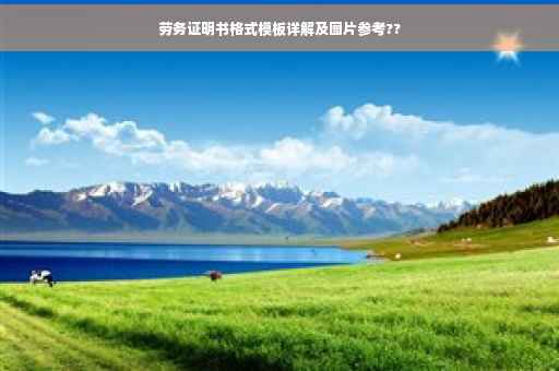 劳务证明书格式模板详解及图片参考??