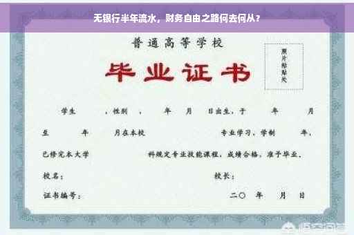 无银行半年流水，财务自由之路何去何从？