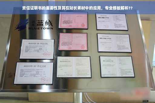 资信证明书的重要性及其在站长素材中的应用，专业模板解析??