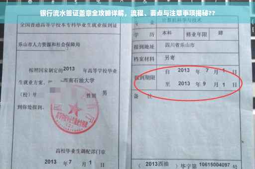银行流水签证盖章全攻略详解，流程、要点与注意事项揭秘??
