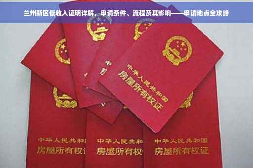 兰州新区低收入证明详解，申请条件、流程及其影响——申请地点全攻略