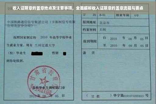 收入证明章的盖章地点及注意事项，全面解析收入证明章的盖章流程与要点