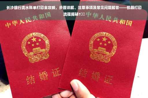 长沙银行流水账单打印全攻略，步骤详解、注意事项及常见问题解答——机器打印流程揭秘?⚡️