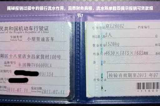 揭秘报销过程中的银行流水作用，洞悉财务真相，流水账单能否揭示报销可贷款细节？