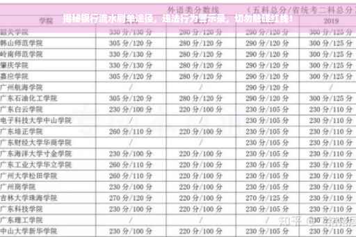 揭秘银行流水刷单途径，违法行为警示录，切勿触碰红线！