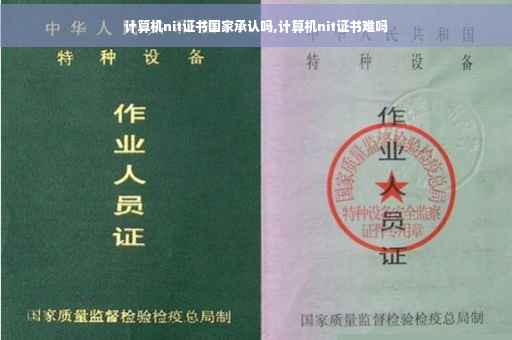 计算机nit证书国家承认吗,计算机nit证书难吗
