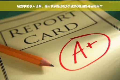 档案中的收入证明，揭示真实经济状况与职场轨迹的开启指南??