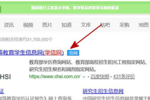 揭秘银行工资流水字体，数字背后的故事与秘密解读