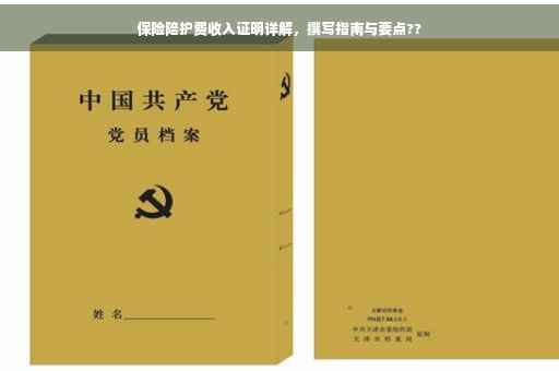 保险陪护费收入证明详解，撰写指南与要点??