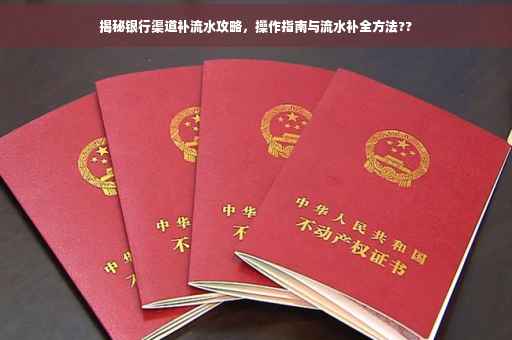揭秘银行渠道补流水攻略，操作指南与流水补全方法??