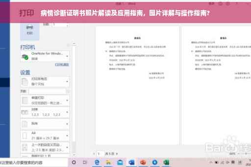 病情诊断证明书照片解读及应用指南，图片详解与操作指南?